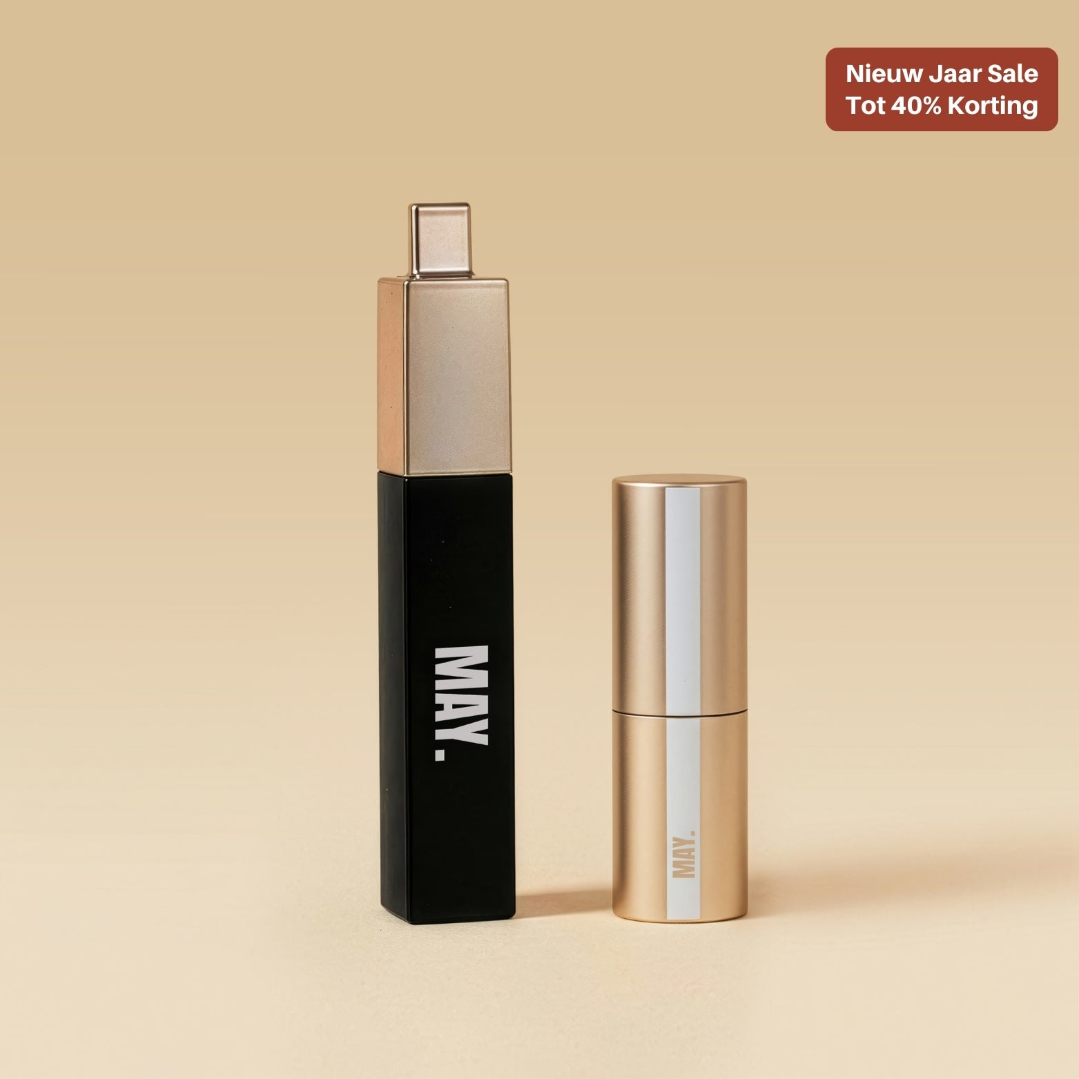 Velvet red, blossy pink, natural nude