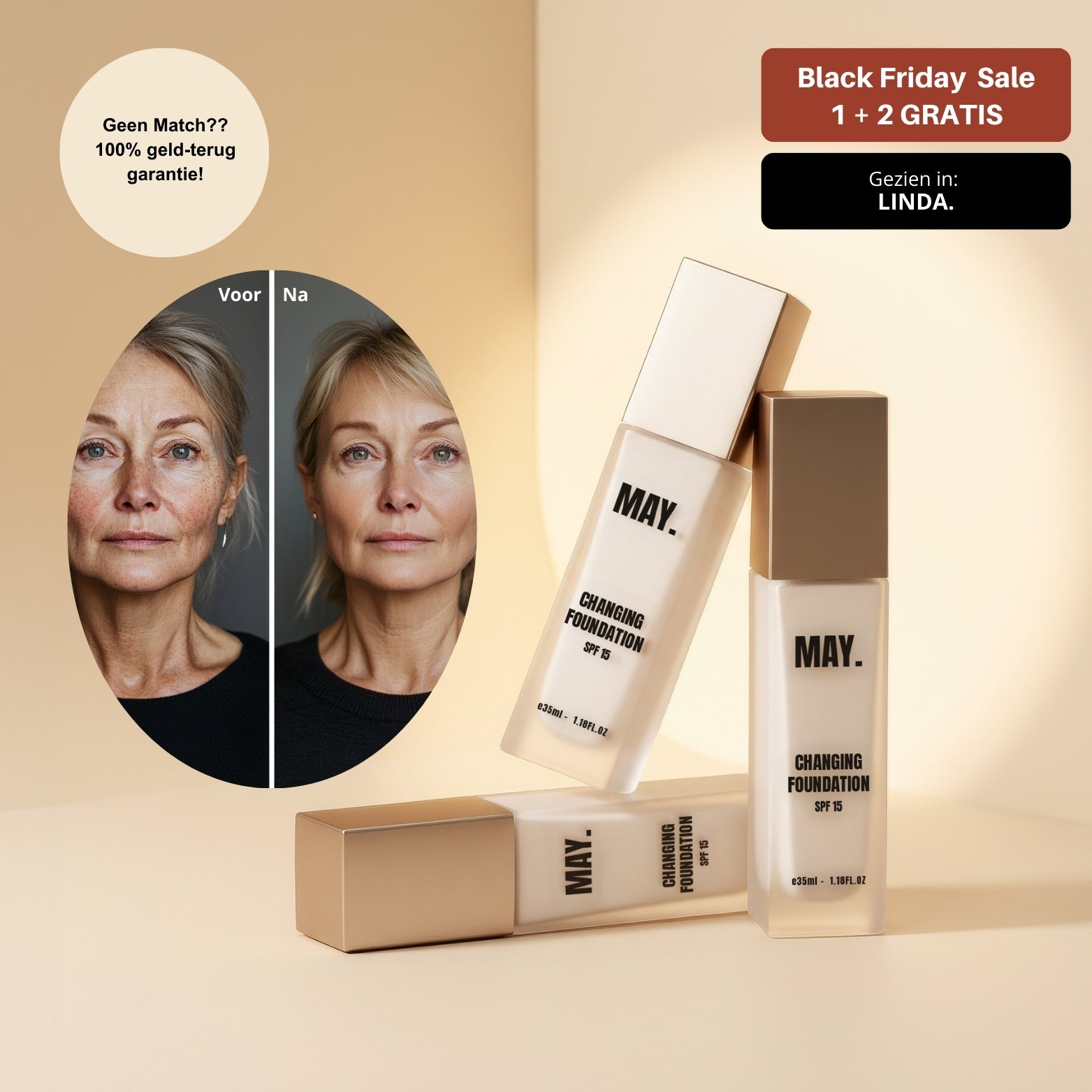 Changing Foundation - Tijdelijk 1+2 GRATISS